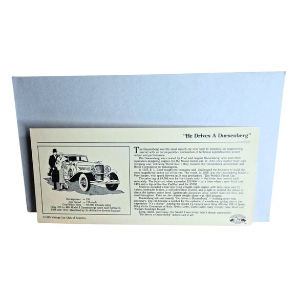 Vintage Car Club of America 1931 Duesenberg Sedan Wood Kit Scale 1/24 by X-ACTO - Picture 2 of 7